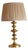 Swedish Brass Bobbin Table Lamp For Sale