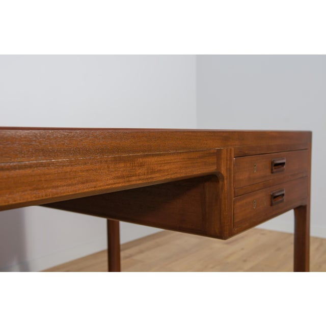 Mid-Century Teak Desk by Ejner Larsen & Aksel Bender Madsen for Willy Beck, Denmark, 1950s For Sale - Image 17 of 18