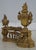 Brass Vintage Louis XVI 19th Century Fire Screen Fireplace Andiron Set For Sale - Image 8 of 18