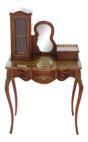 Louis XV Style Leather Top Ladies Writing Desk