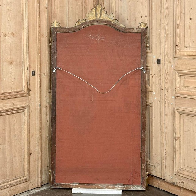 Antique French Louis XV Giltwood Mirror For Sale - Image 13 of 13