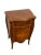 Brown French Louis XV Style BurlWood Bombe Commode and Matcing Bedside Cabinet Set With Carved Details For Sale - Image 8 of 10