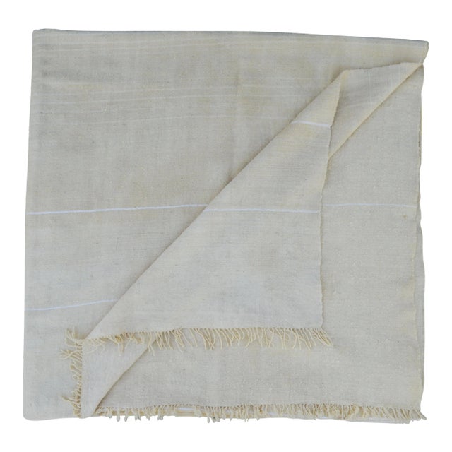 Mid 20th Century Moroccan Berber Striped Throw For Sale