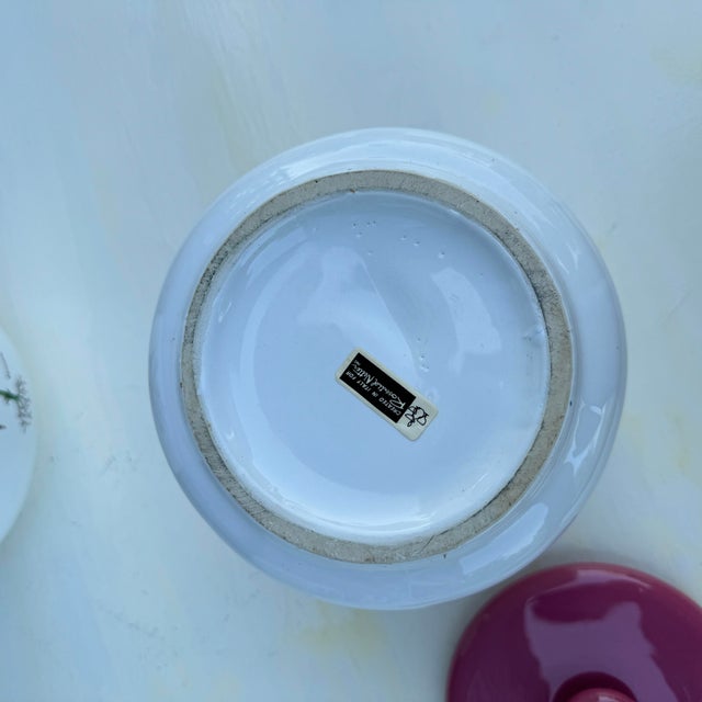 Mid Century Modern Rosenthal Netter Botanical Canisters- Set of 3 For Sale - Image 9 of 12