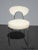 Vintage Mid Century Modern White Chrome Side Chair Vanity Chair For Sale - Image 11 of 11
