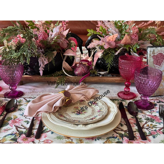 Mid-Century Royal Bayreuth Orchid Motif Salad Plates - a Dozen For Sale - Image 9 of 12