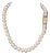 1990s Mikimoto Estate Akoya Pearl Necklace 18k Gold For Sale