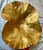 Modern Harvin Virginia Metalcrafters Large Lotus Anodized Gold Aluminum Bowl on Stand For Sale - Image 3 of 12