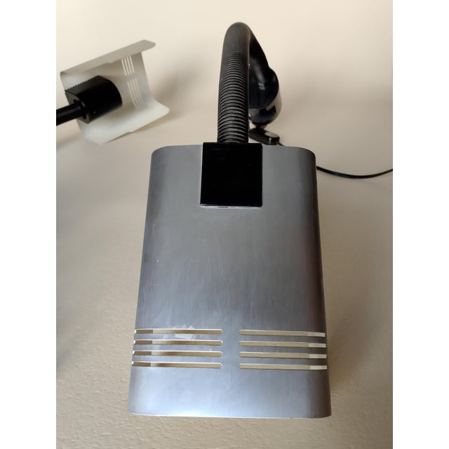 Black Work Lamps with Flexible Arms and Clamps from Targetti Stanley, Italy, 1970s-1980s, Set of 2 For Sale - Image 8 of 15