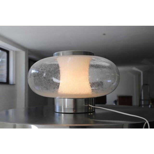 Italian Table Lamp in Murano Glass, 1970s, in Very Good conditions. Designed 1970 to 1979 I have official proof of...