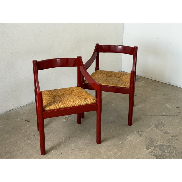 Mid-Century Modern Carimate Armchair by Vico Magistretti for Cassina, Italy, 1959 For Sale - Image 11 of 18