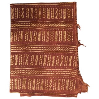 Terra Cotta African Mud Cloth For Sale