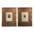 Pair of Antique English Hand Colored Engraving Portraits For Sale
