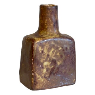 Free-Form Ceramic Art Vase in Earth Tones from Mobach-Keramik, Netherlands, 1960s For Sale