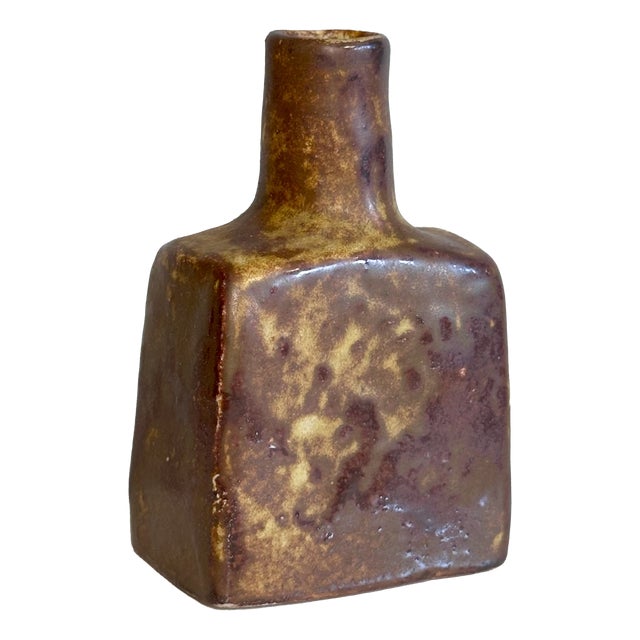 Free-Form Ceramic Art Vase in Earth Tones from Mobach-Keramik, Netherlands, 1960s For Sale