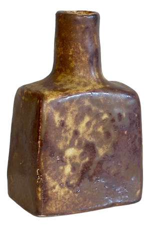 Free-Form Ceramic Art Vase in Earth Tones from Mobach-Keramik, Netherlands, 1960s