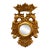 Petite 18th C Style Double Eagle Armorial Crest Crowned Giltwood Mirror For Sale
