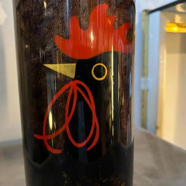 Tura 1950s Mid-Century Modern Brass and Brown Goatskin Thermos Carafe by Aldo Tura For Sale - Image 4 of 13