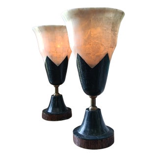 Art Deco Table Lamps by Paul Maitland-Smith for Maitland Smith, 1980s, Set of 2 For Sale