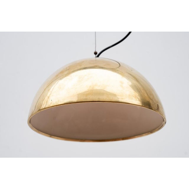 Vintage Italian Brass Pendant Light, 1960s For Sale - Image 6 of 8
