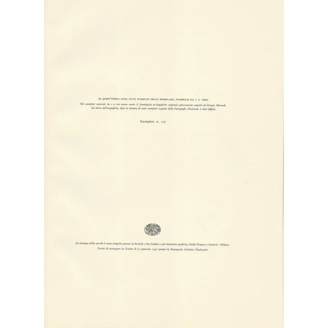 Giorgio Morandi, Six Apples in a Dish, 1957, Lithograph For Sale - Image 6 of 7