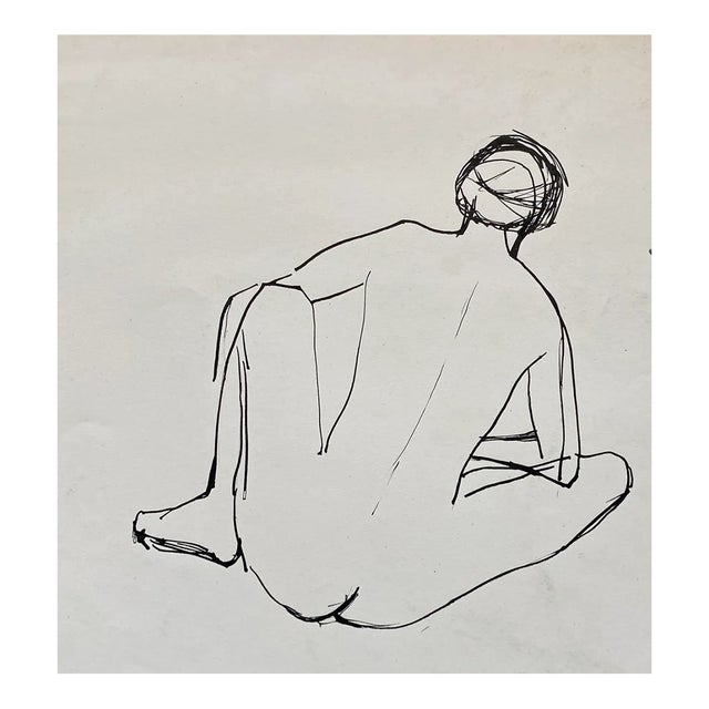 Frank Wallace Female Nude Drawing For Sale
