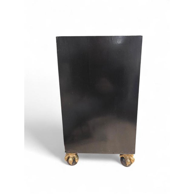 Antique Italian Ebonized Cabinet with Gilt Bronze Mounts and Sain, 1640 For Sale - Image 15 of 18