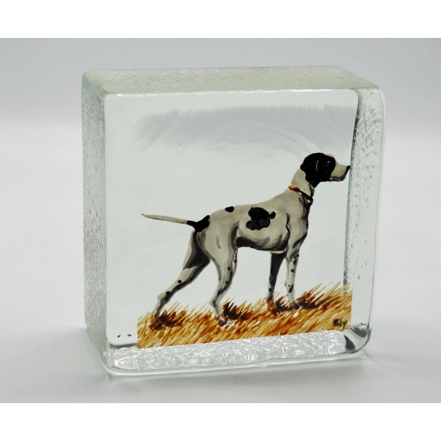 Hand Painted Dog Paperweight Bookend For Sale - Image 4 of 8