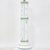 Wood Vintage Hand-Painted White and Green Faux Bamboo Table Lamps - a Pair For Sale - Image 7 of 10