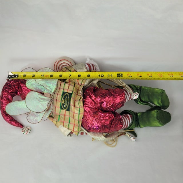 Mark Roberts Peppermint Candy Fairy Christmas Collectible Elf Figure 17" For Sale - Image 9 of 12