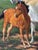 Realism Gilt Framed Oil Painting Grey Mare and Chestnut Foal "Mother and Son" After Henry William Banks Davis Ra For Sale - Image 3 of 18
