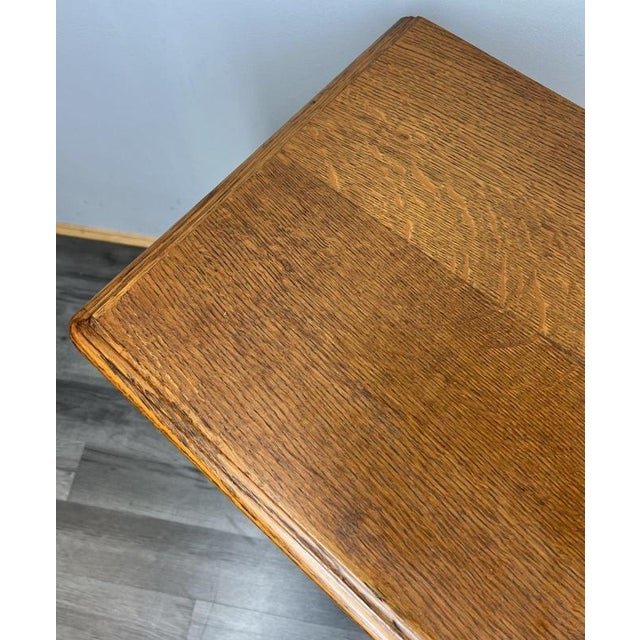 Brown Vintage French Louis XVI Carved Oak Nightstand For Sale - Image 8 of 11