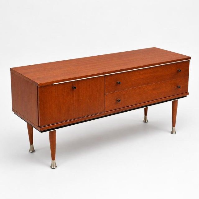 Vintage Low Teak Sideboard, 1960s For Sale - Image 6 of 9