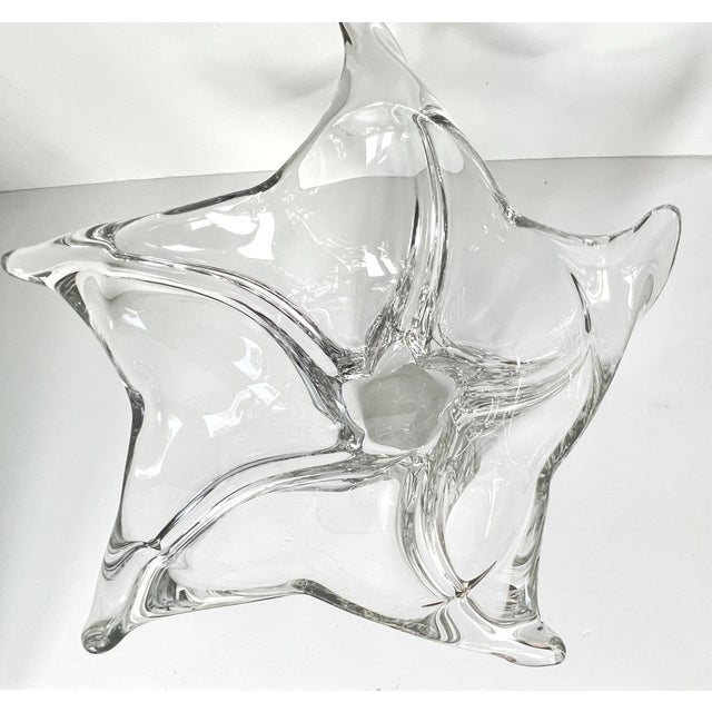 Mid-Century Modern Daum, France, Large 15" Diameter Mid Century Modern Sculptural Art Glass Bowl C1950 For Sale - Image 3 of 11