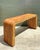 This iconic pencil reed console table is a breathtaking example of 1970s organic modernism, bearing the prestigious...