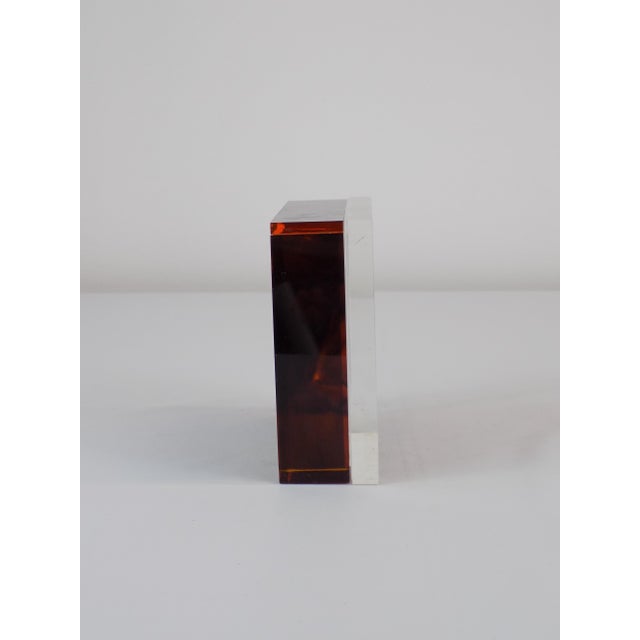 1970s Vintage Square Box in Acrylic, 1970s For Sale - Image 5 of 12