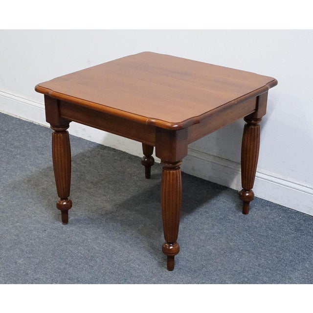 Nichols & Stone Nichols & Stone Solid Cherry Early American Colonial 28" Square Accent End Table 9135q-070 For Sale - Image 4 of 10