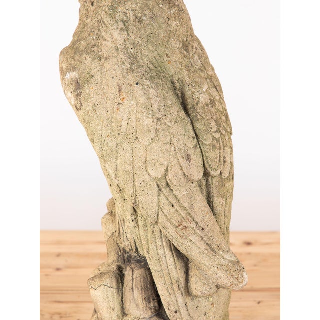 Vintage Stone Horned Owl Garden Ornament, Usa Mid 20th C. For Sale - Image 4 of 14