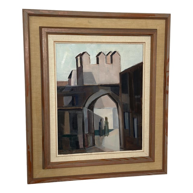 Reuben Hedin, Entrance, 1950s, Oil on Canvas, Framed For Sale