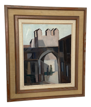 Reuben Hedin, Entrance, 1950s, Oil on Canvas, Framed