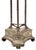 Early 20th Century Large Crystal Glass Ball on Empire Style Silver Plate Tripod Stand For Sale - Image 5 of 6