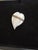 Beautiful little white and clear glass heart box