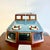 1950s Vintage Nautical Coastal Arts & Crafts Hand Made Boat Model With Case, Propeller Powered For Sale - Image 16 of 18
