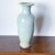 Mid-Century Asian Pottery Vase in Soft Blue-Green-Yellow Glaze with Crazing, signed Beautiful color variation in this...