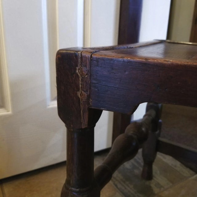 Mid 18th Century George I Oak Side Chair With Carved Details For Sale - Image 9 of 10