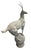 Pair of Neoclassical Cast Iron Gazelle Garden Ornaments on Spherical Finial Bases For Sale - Image 4 of 12