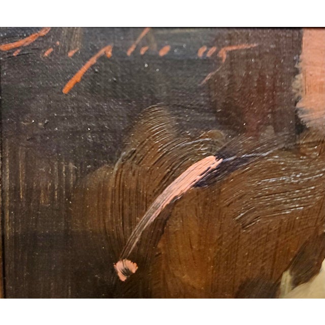 Malcolm Liepke -Girl Getting Drunk on Red Wine -Oil Painting For Sale In Los Angeles - Image 6 of 7