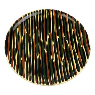 Ceramic Plate from Saint Clément, 1960s For Sale