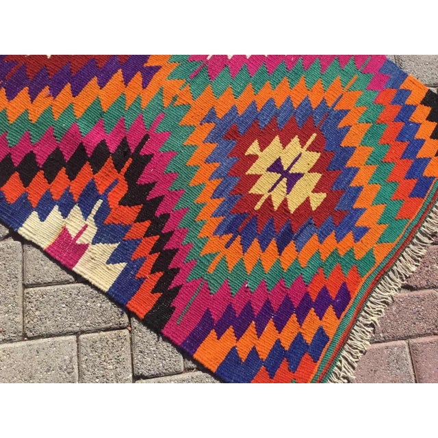 Small Bohemian Kilim - 54" X 33" For Sale - Image 4 of 10