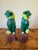 Pair of Vintage Colorful Small Chinese Porcelain Foo Dogs For Sale - Image 4 of 9